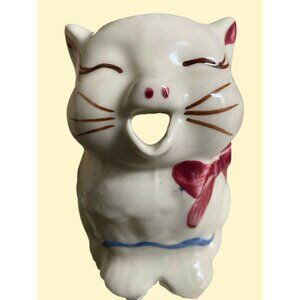 Shawnee Puss 'n Boots Kitty Cat Cream Pitcher Creamer 1950 Ohio USA 5"